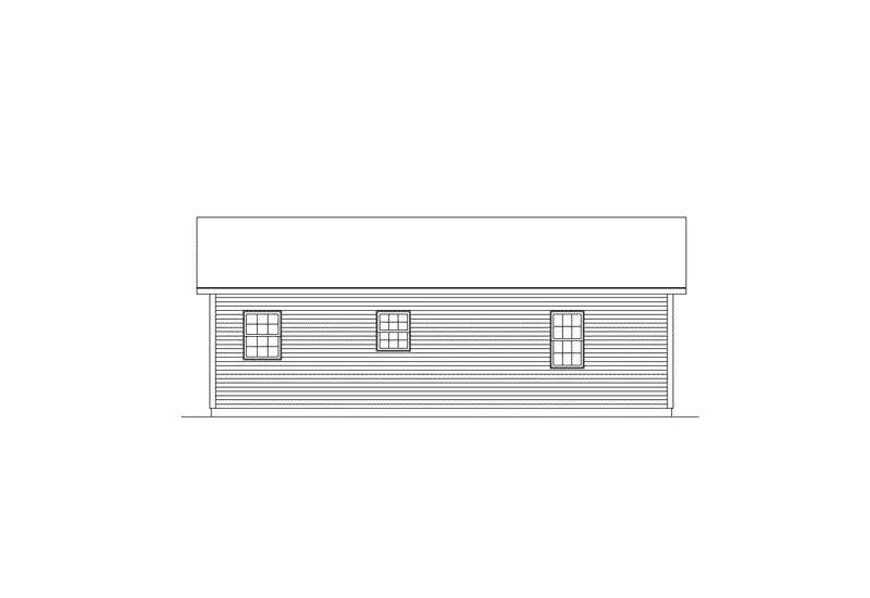 Cabin & Cottage House Plan Rear Elevation - Provider II Country Ranch Home 001D-0040 - Shop House Plans and More
