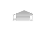Cabin & Cottage House Plan Right Elevation - Provider II Country Ranch Home 001D-0040 - Shop House Plans and More