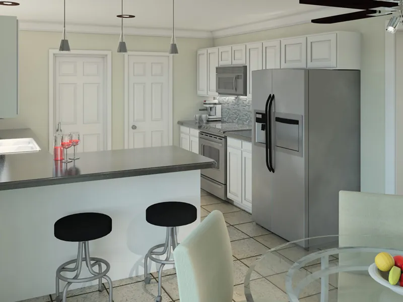 Cape Cod & New England House Plan Kitchen Photo 02 - Ryland Ranch Home 005D-0001 - Shop House Plans and More