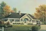 Vacation House Plan Front Image - Stonehaven Berm Home 007D-0161 - Shop House Plans and More