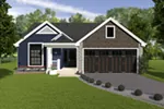 Arts & Crafts House Plan Front of House 007D-5060
