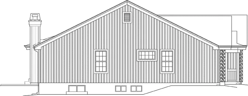 Arts & Crafts House Plan Left Elevation - Conner Hill 007D-5060 - Search House Plans and More