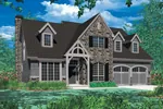 Shingle House Plan Front Image - Harrisburg Lake Craftsman Home 011D-0043 - Search House Plans and More