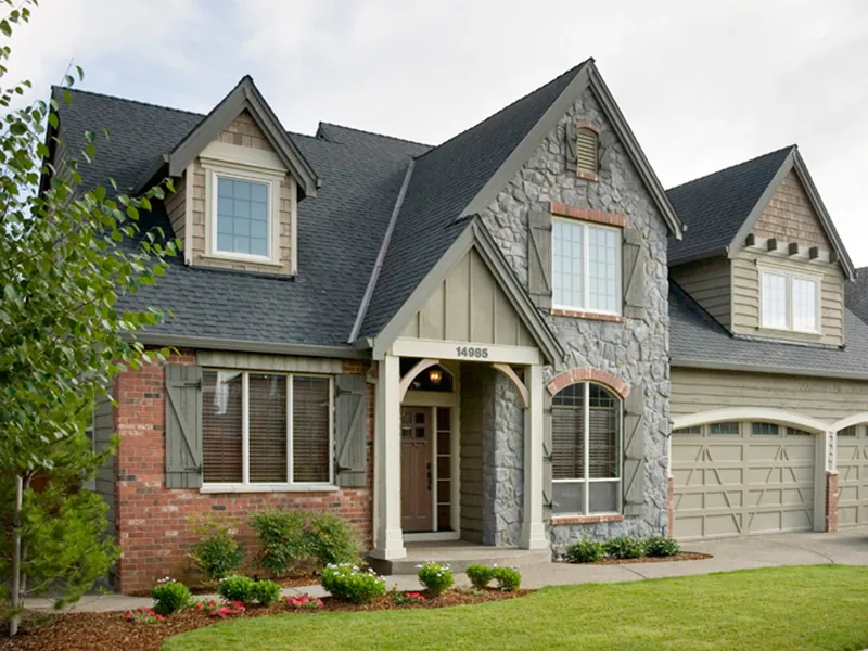 Shingle House Plan Front Photo 06 - Harrisburg Lake Craftsman Home 011D-0043 - Search House Plans and More