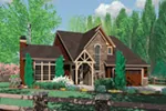 Craftsman House Plan Front Image - Fawn Canyon Tudor Style Home 011D-0046 - Search House Plans and More