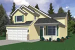 Traditional House Plan Front of House 011D-0104