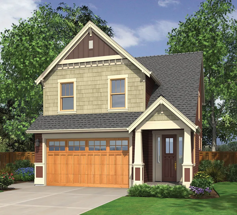 Country House Plan Front of Home - Mallory Creek Craftsman Home 011D-0117 - Shop House Plans and More