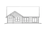 Shingle House Plan Rear Elevation - Longhurst Craftsman Ranch Home 011D-0222 - Shop House Plans and More