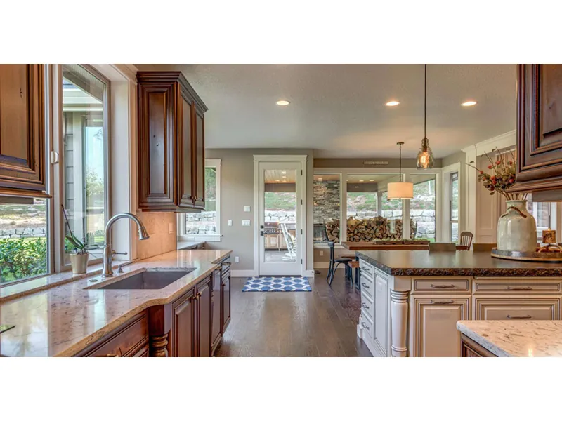 Country French House Plan Kitchen Photo 01 - Sherman Hollow European Home 011D-0229 - Shop House Plans and More