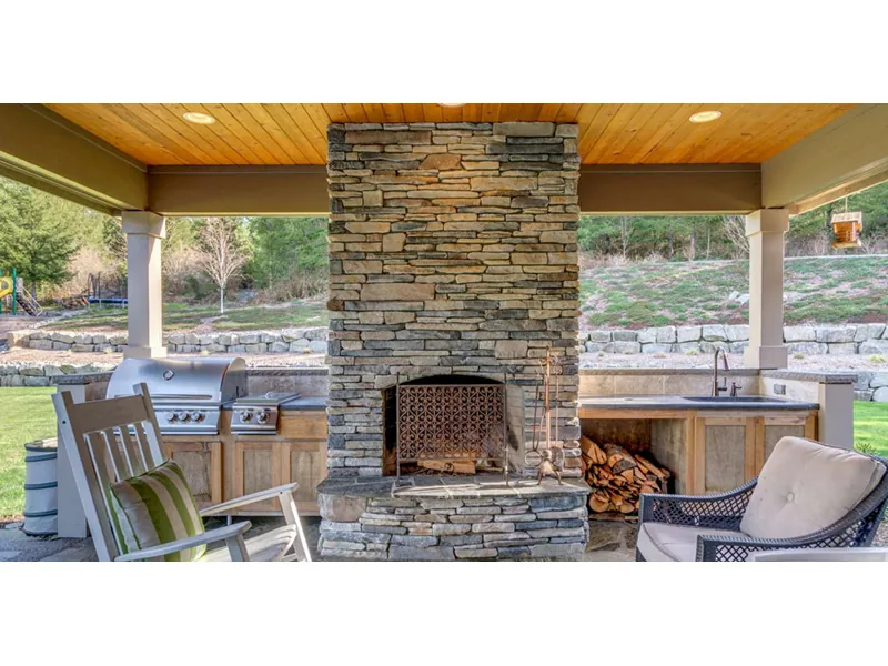 Country French House Plan Outdoor Living Photo 02 - Sherman Hollow European Home 011D-0229 - Shop House Plans and More