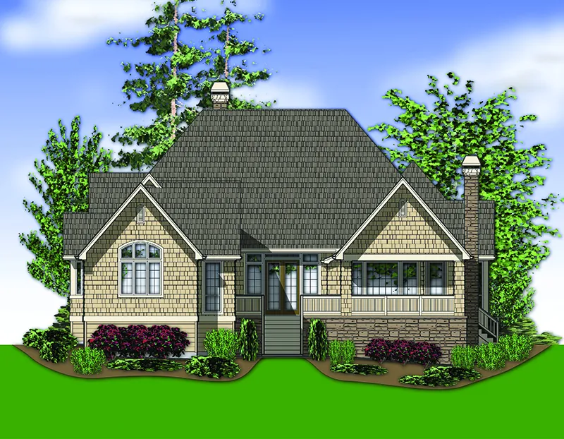 Country French House Plan Color Image of House - Sherman Hollow European Home 011D-0229 - Shop House Plans and More