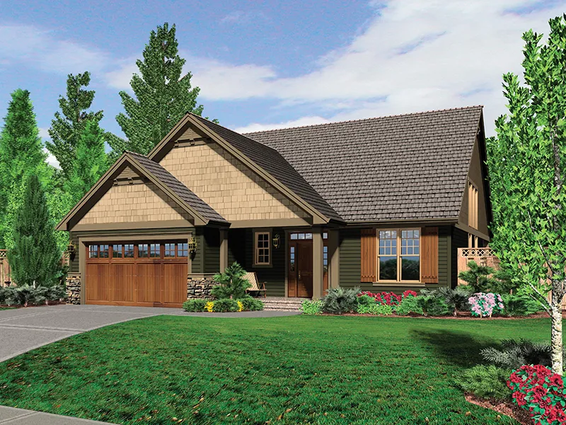 Craftsman House Plan Front Photo 01 - Sayer Cove Country Home 011D-0233 - Shop House Plans and More