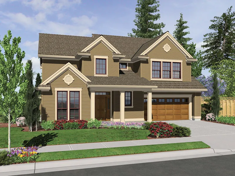 Craftsman House Plan Front Image - Newton Creek Craftsman Home 011D-0249 - Shop House Plans and More