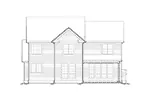 Craftsman House Plan Rear Elevation - Newton Creek Craftsman Home 011D-0249 - Shop House Plans and More