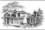 Traditional House Plan Front Image of House - Oakland Heights Luxury Home 011D-0257 - Shop House Plans and More