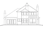 Traditional House Plan Rear Elevation - Oakland Heights Luxury Home 011D-0257 - Shop House Plans and More