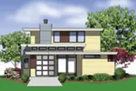 Beach & Coastal House Plan Color Image of House - Juno Modern Home 011D-0266 - Search House Plans and More