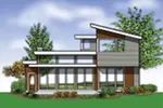 Vacation House Plan Rear Photo 02 - Heika Modern Home 011D-0267 - Search House Plans and More