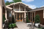 Lake House Plan Entry Photo 01 - Sunny Top Craftsman Home 011D-0273 - Shop House Plans and More