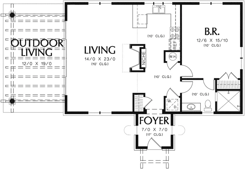 Florida Home Plan First Floor 011D-0291