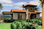 Mediterranean House Plan Front of House 011D-0291