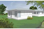 Contemporary House Plan Front of House 011D-0305