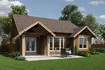 Arts & Crafts House Plan Rear Photo 01 - Holbrook Craftsman Home 011D-0307 - Search House Plans and More