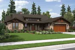 Mountain House Plan Front Image - Fabito Rustic Prairie Home 011D-0311 - Search House Plans and More