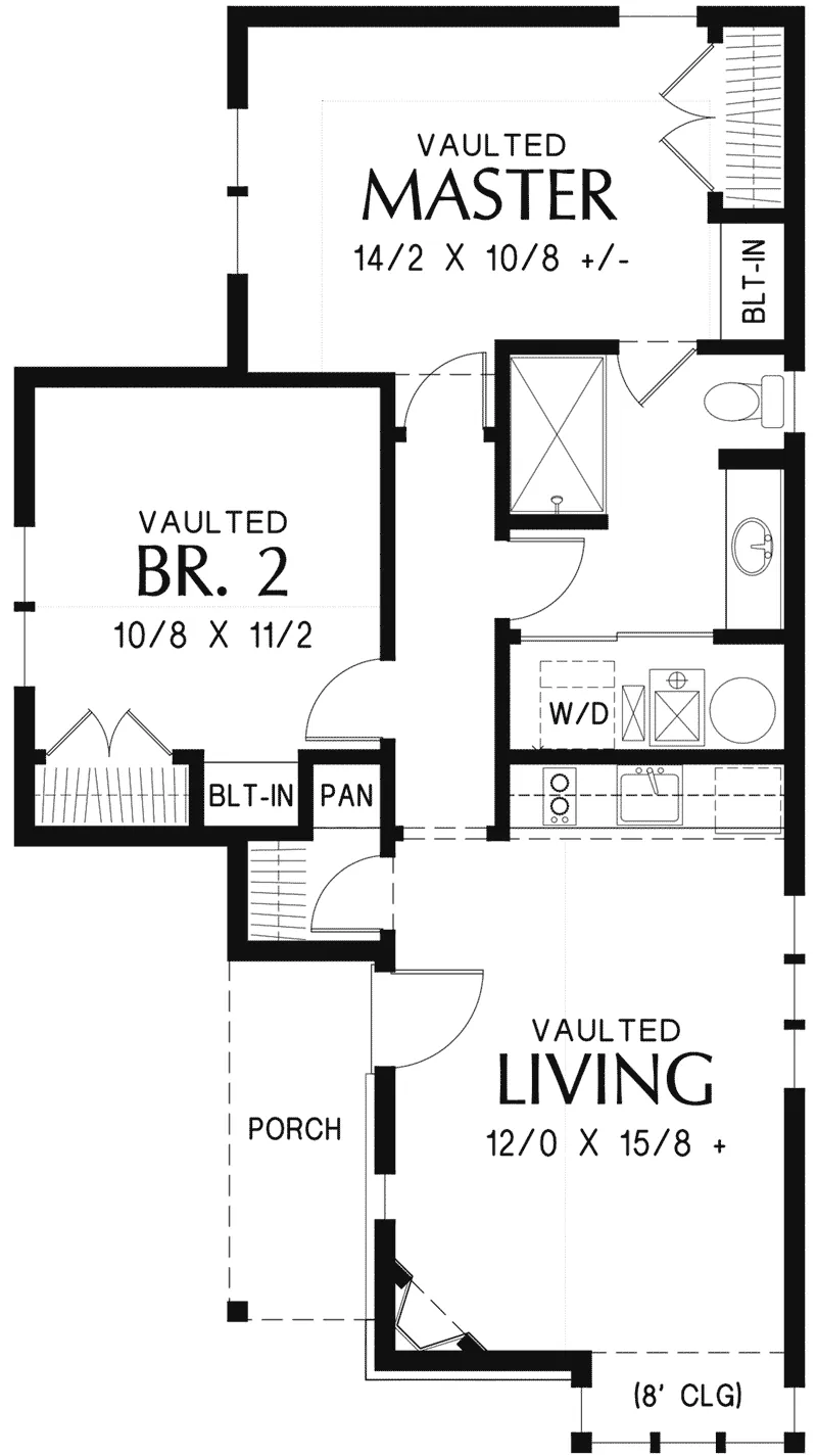 Rustic Home Plan First Floor 011D-0313