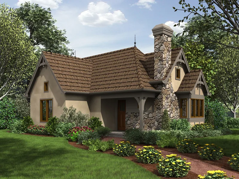 Rustic House Plan Front Image - Robbin English Cottage Home 011D-0313 - Shop House Plans and More