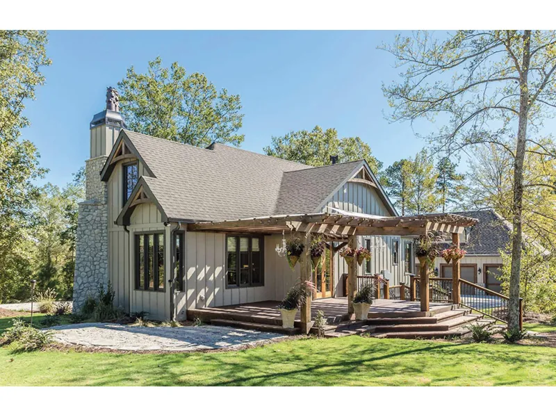 Rustic House Plan Rear Photo 05 - Robbin English Cottage Home 011D-0313 - Shop House Plans and More