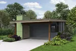 Contemporary House Plan Front Photo 01 - Tate Modern Home 011D-0314 - Shop House Plans and More