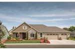 Ranch House Plan Front of House 011D-0327