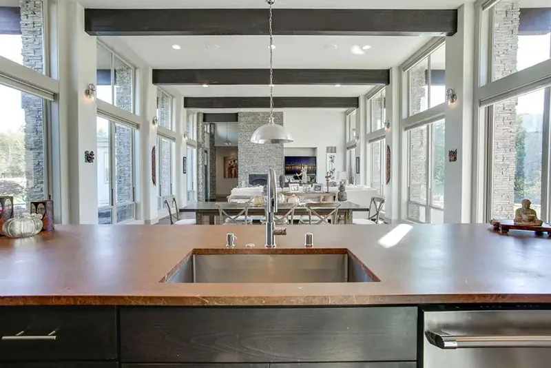 Southwestern House Plan Kitchen Photo - Harris Modern Prairie Home 011D-0335 - Search House Plans and More