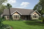 Ranch House Plan Rear Photo 01 - Colten Craftsman Ranch Home 011D-0342 - Search House Plans and More