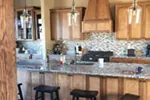 Shingle House Plan Kitchen Photo 06 - Leigh Lane Rustic Country Ranch House - Shop House Plans and More