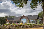 Shingle House Plan Rear Photo 01 - Leigh Lane Rustic Country Ranch House - Shop House Plans and More