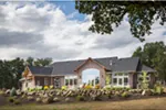 Shingle House Plan Rear Photo 02 - Leigh Lane Rustic Country Ranch House - Shop House Plans and More