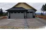 Shingle House Plan Side View Photo 01 - Leigh Lane Rustic Country Ranch House - Shop House Plans and More