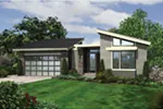 Ranch House Plan Front Photo 01 - Shay Rustic Modern House Plans | Mid-Century Modern House Plans