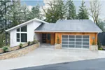 Ranch House Plan Front Photo 03 - Shay Rustic Modern House Plans | Mid-Century Modern House Plans