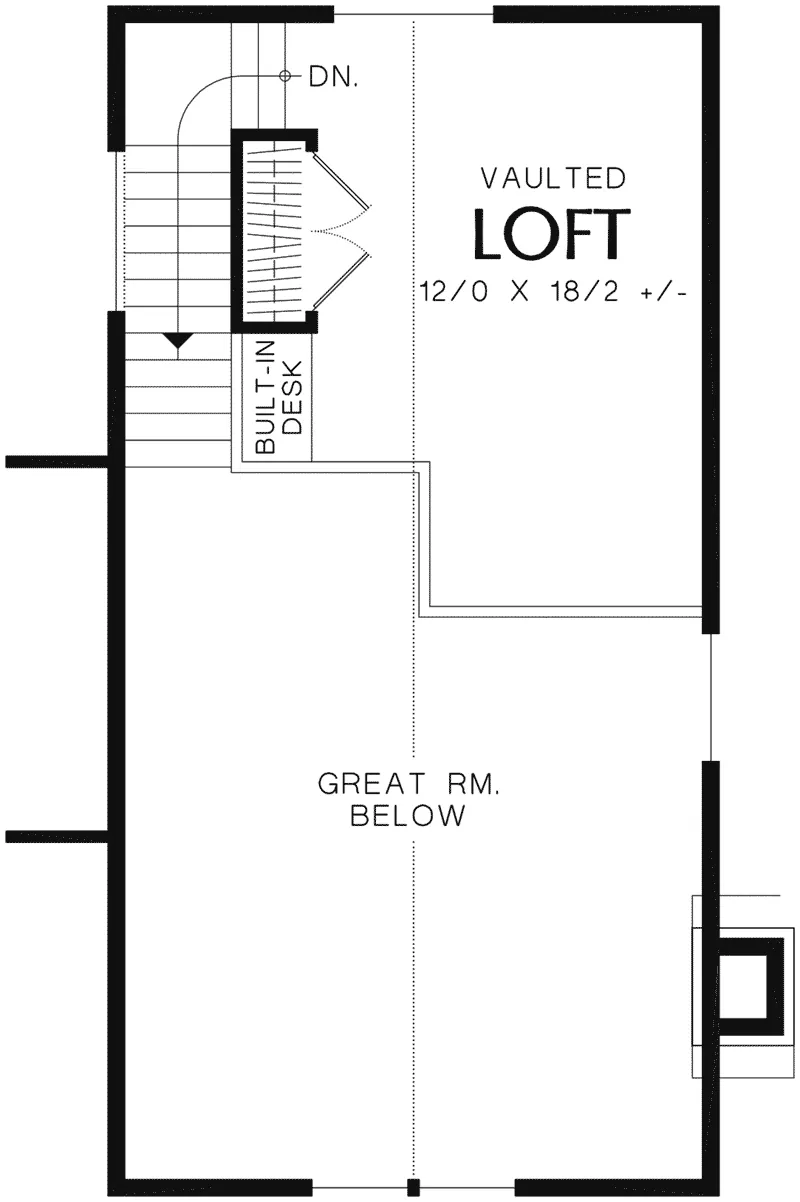 Rustic House Plan Loft - Weslan Narrow Lot Home 011D-0358 - Shop House Plans and More