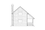 Rustic House Plan Side Elevation - Weslan Narrow Lot Home 011D-0358 - Shop House Plans and More