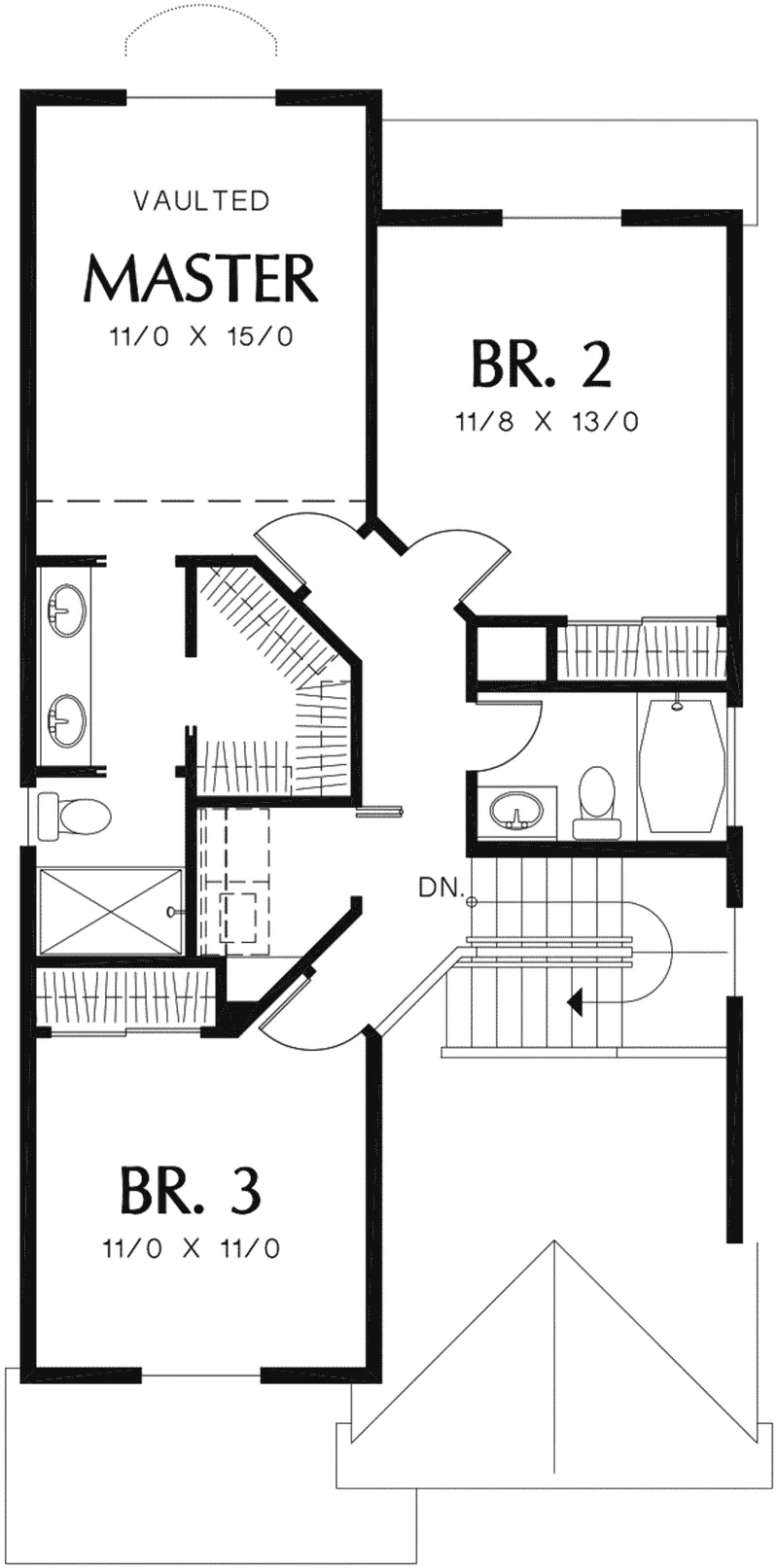 Country House Plan Second Floor - Larkin Lane Craftsman Home 011D-0367 - Shop House Plans and More