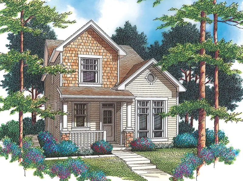 Country House Plan Front of Home - Larkin Lane Craftsman Home 011D-0367 - Shop House Plans and More
