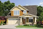 Bungalow House Plan Front Photo 01 - Proctor Hill Craftsman Home 011D-0395 - Shop House Plans and More
