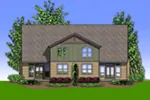 Craftsman House Plan Rear Photo 01 - Sutton Heights Duplex Home 011D-0425 - Shop House Plans and More