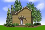 Arts & Crafts House Plan Rear Photo 01 - Daxton Sloping Lot Home 011D-0430 - Search House Plans and More