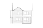 Arts & Crafts House Plan Rear Elevation - Hanna Rose Country Home 011D-0459 - Search House Plans and More
