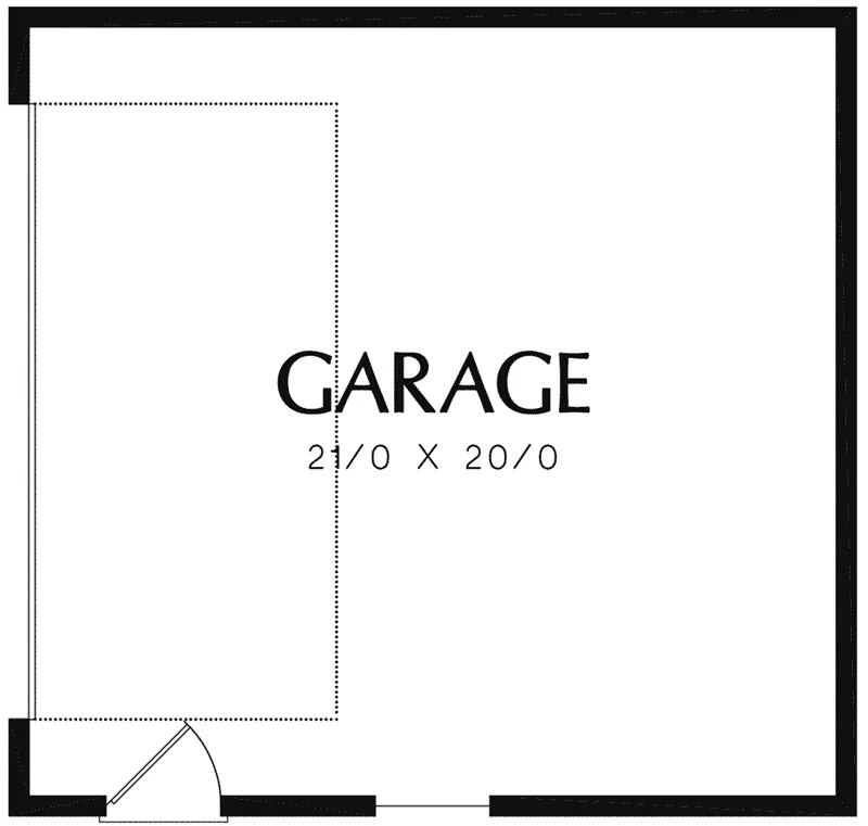 Craftsman Home Plan Garage 011D-0508